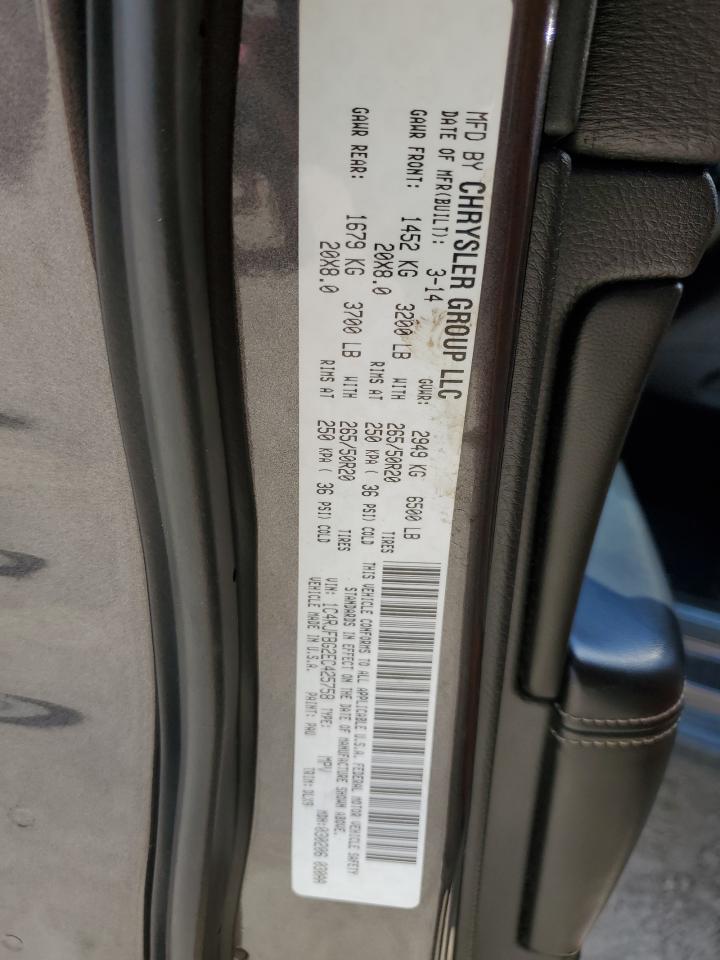 2014 Jeep Grand Cherokee Limited VIN: 1C4RJFBG2EC425758 Lot: 84218625