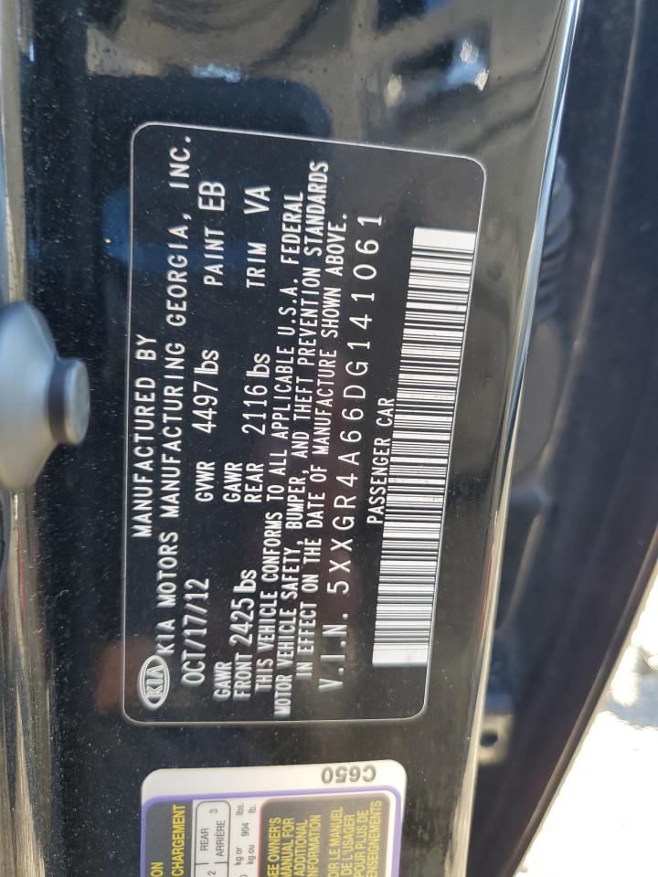 2013 Kia Optima Sx VIN: 5XXGR4A66DG141061 Lot: 84242025