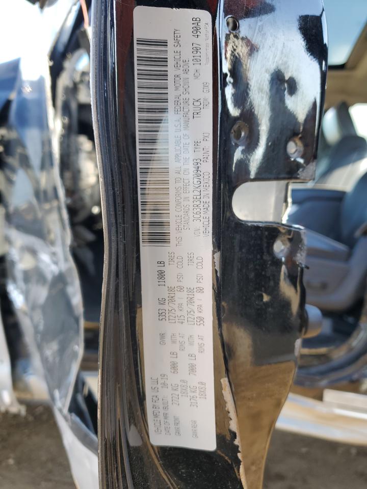 2019 Ram 3500 Laramie VIN: 3C63R3EL2KG709493 Lot: 71862775