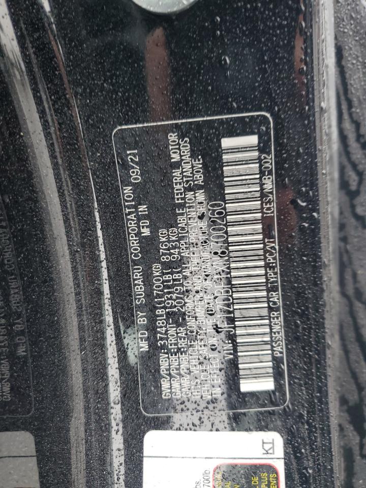 2022 Subaru Brz Limited VIN: JF1ZDBF1XN8700260 Lot: 80916525