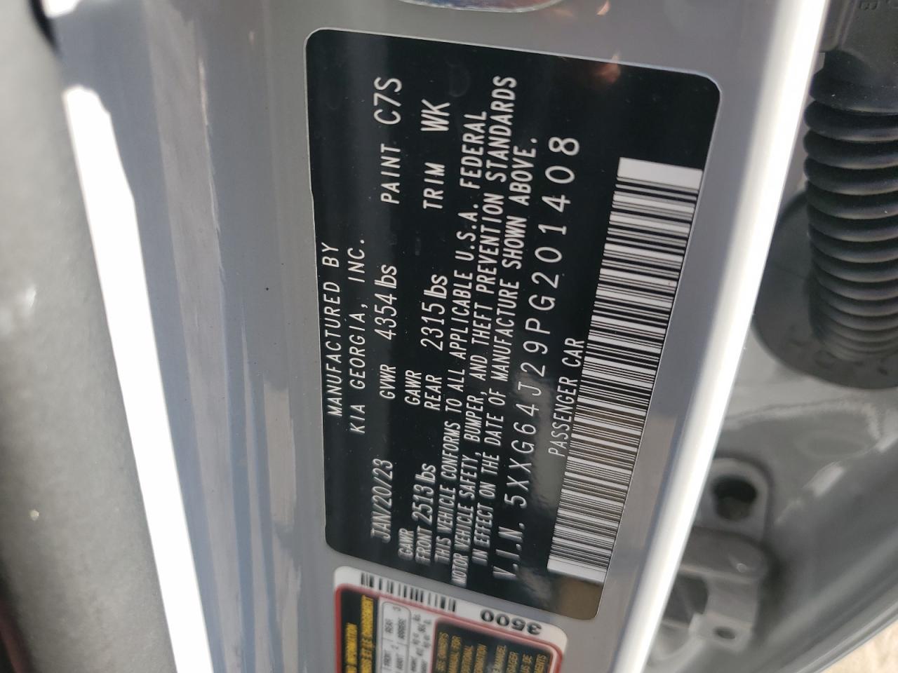 2023 Kia K5 Gt Line VIN: 5XXG64J29PG201408 Lot: 81907075