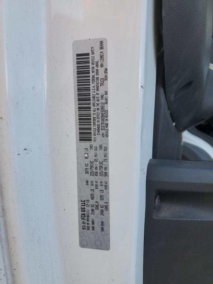 2017 Ram Promaster 1500 1500 Standard VIN: 3C6TRVAG9HE520512 Lot: 82023255