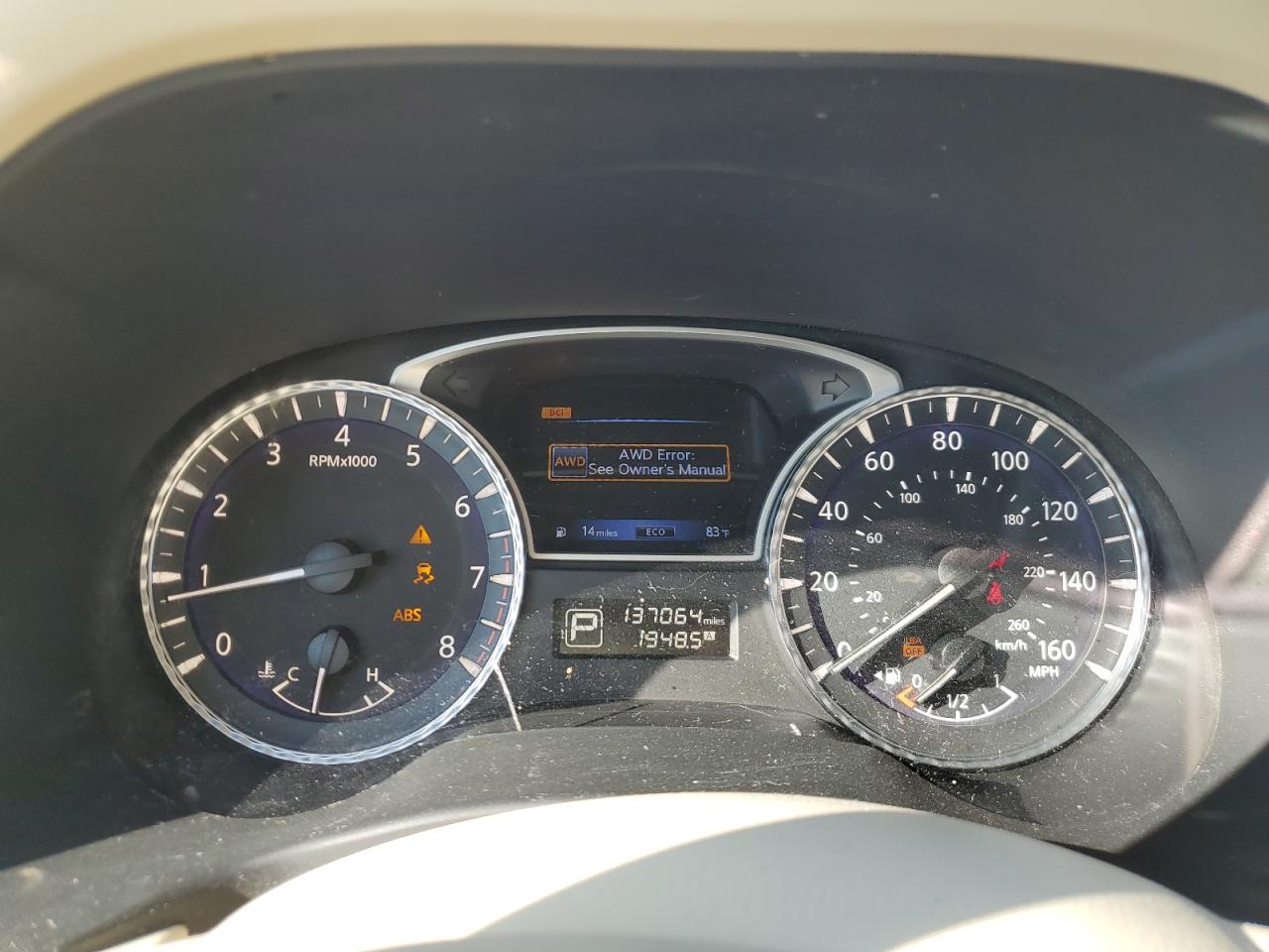 2014 Infiniti Qx60 VIN: 5N1AL0MM0EC548445 Lot: 81002555