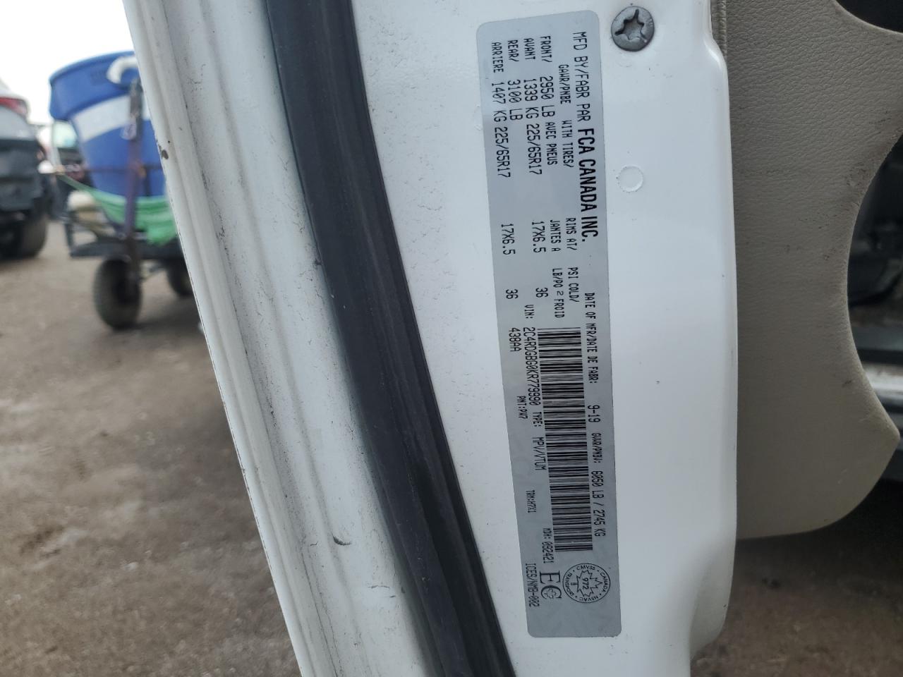 2019 Dodge Grand Caravan Se VIN: 2C4RDGBG0KR779990 Lot: 81551265