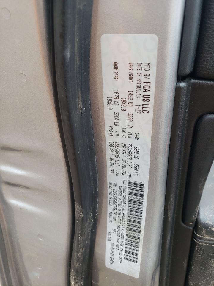 2017 Jeep Grand Cherokee Limited VIN: 1C4RJFBG8HC729178 Lot: 80797405