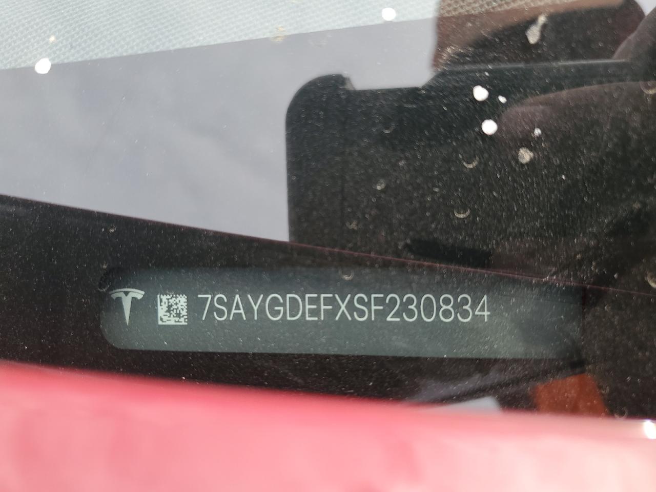 2025 Tesla Model Y VIN: 7SAYGDEFXSF230834 Lot: 81502805