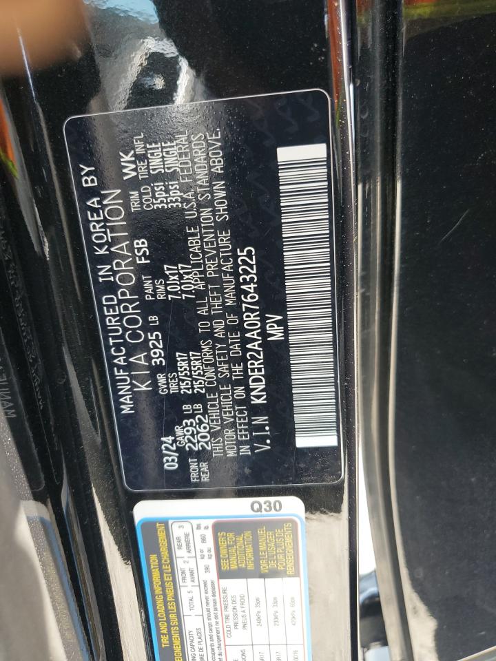 2024 Kia Seltos Ex VIN: KNDER2AA0R7643225 Lot: 81257995