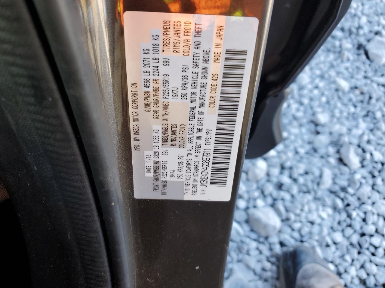 2016 Mazda Cx-5 Gt VIN: JM3KE4DY4G0897911 Lot: 80606685