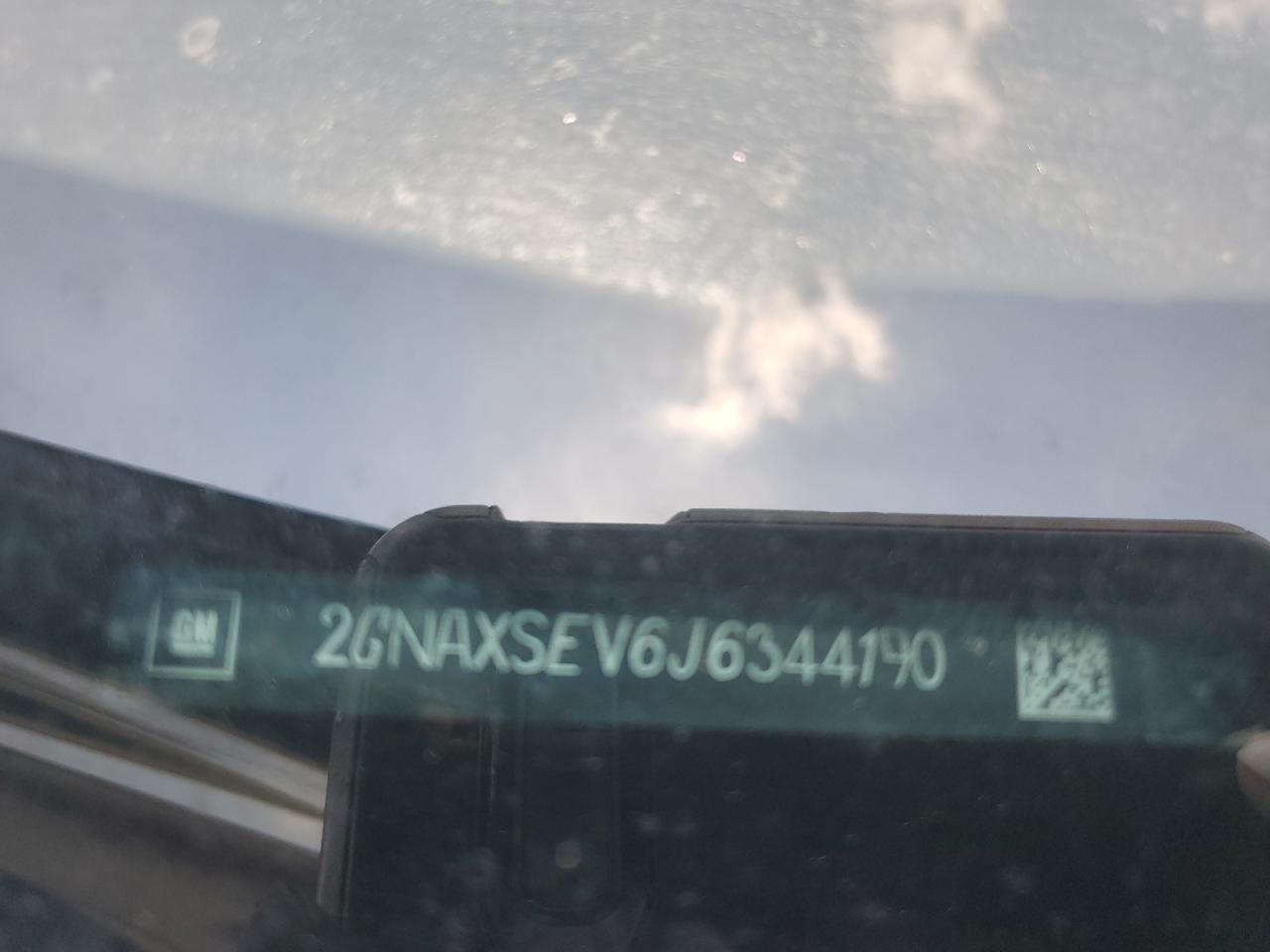 2018 Chevrolet Equinox Lt VIN: 2GNAXSEV6J6344190 Lot: 81036645