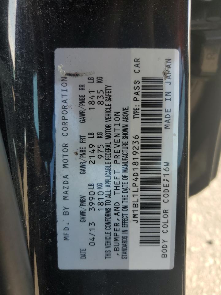 2013 Mazda 3 I VIN: JM1BL1LP4D1819236 Lot: 71293735