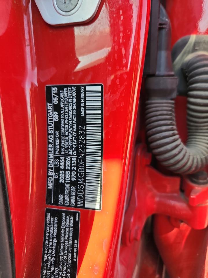 2015 Mercedes-Benz Cla 250 4Matic VIN: WDDSJ4GB0FN232832 Lot: 71927635