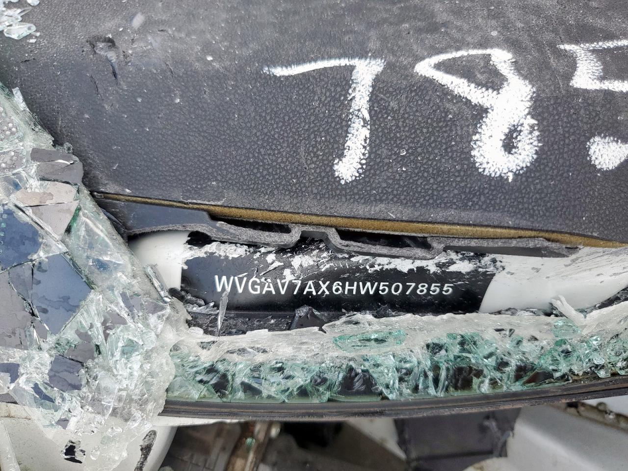 2017 Volkswagen Tiguan S VIN: WVGAV7AX6HW507855 Lot: 71308145