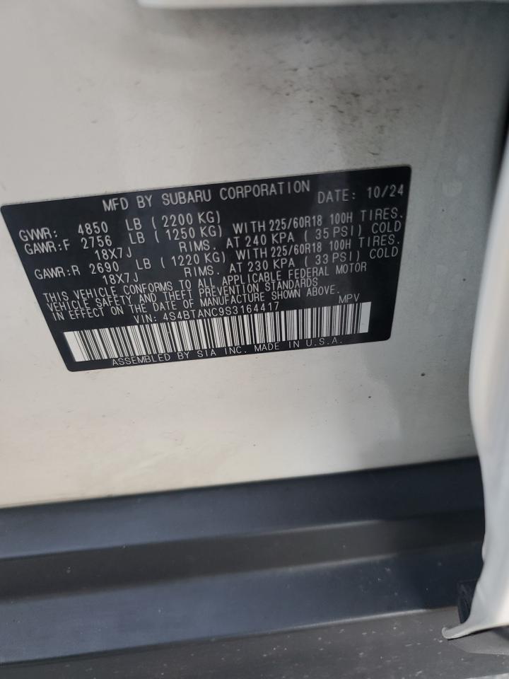 2025 Subaru Outback Limited VIN: 4S4BTANC9S3164417 Lot: 80777605