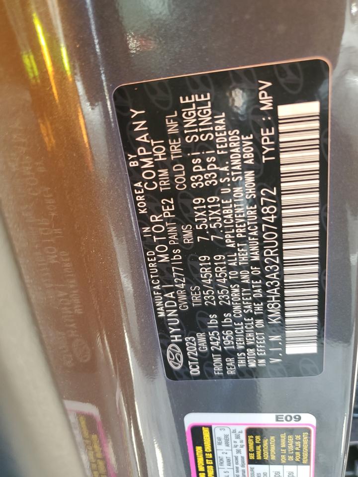 2024 Hyundai Kona N Line VIN: KM8HA3A32RU074872 Lot: 80885505