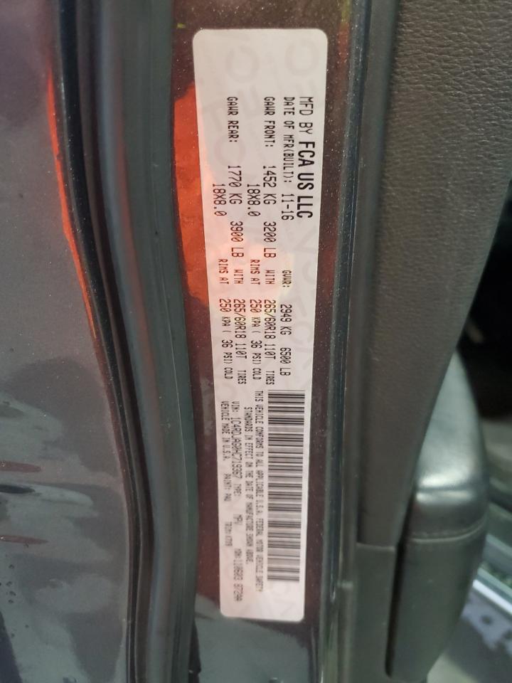 2017 Dodge Durango Sxt VIN: 1C4RDJAG0HC719367 Lot: 81245445