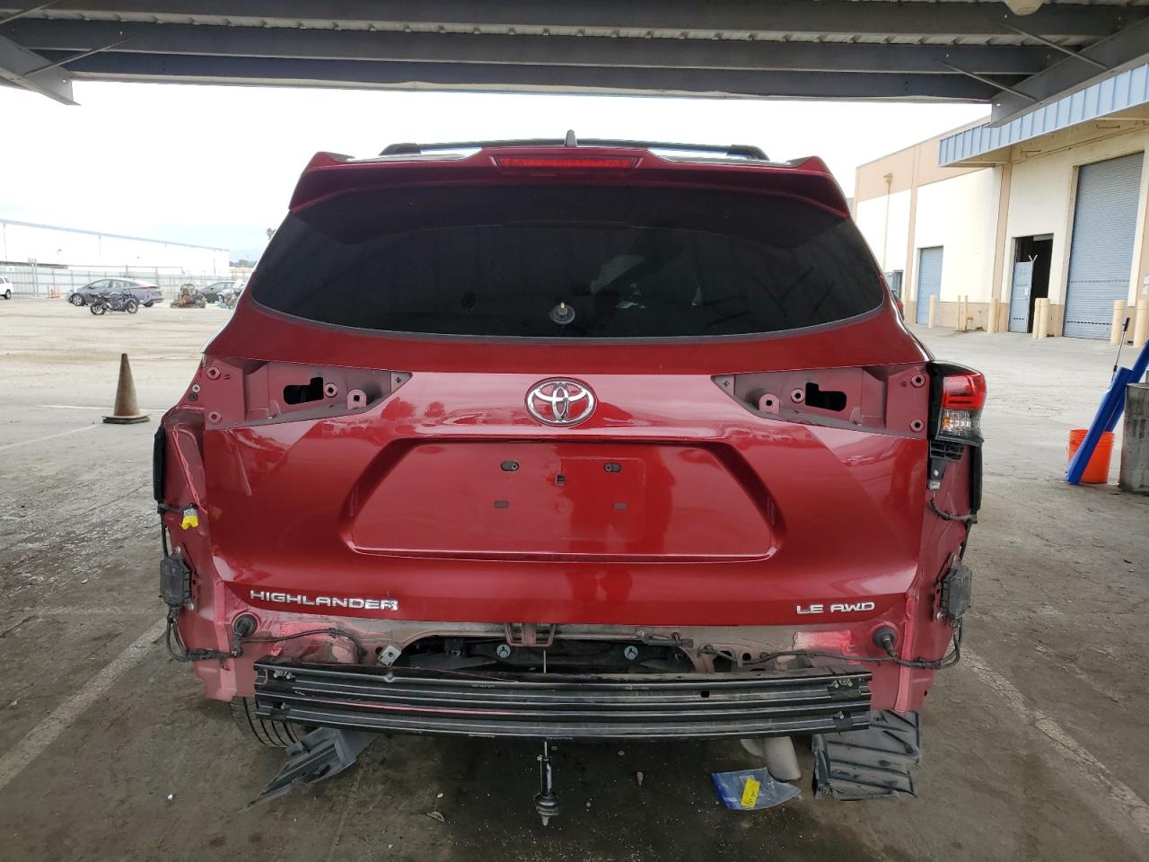 2022 Toyota Highlander L VIN: 5TDBZRBH9NS573280 Lot: 71520505