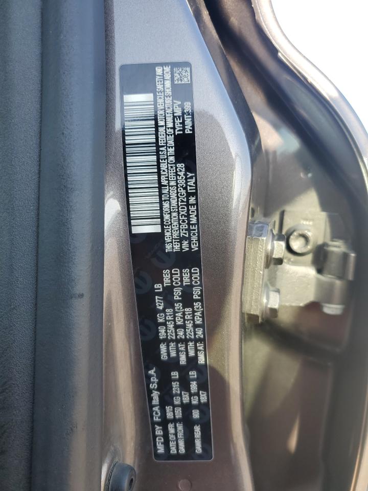 2016 Fiat 500X Lounge VIN: ZFBCFXDT2GP385428 Lot: 81939805