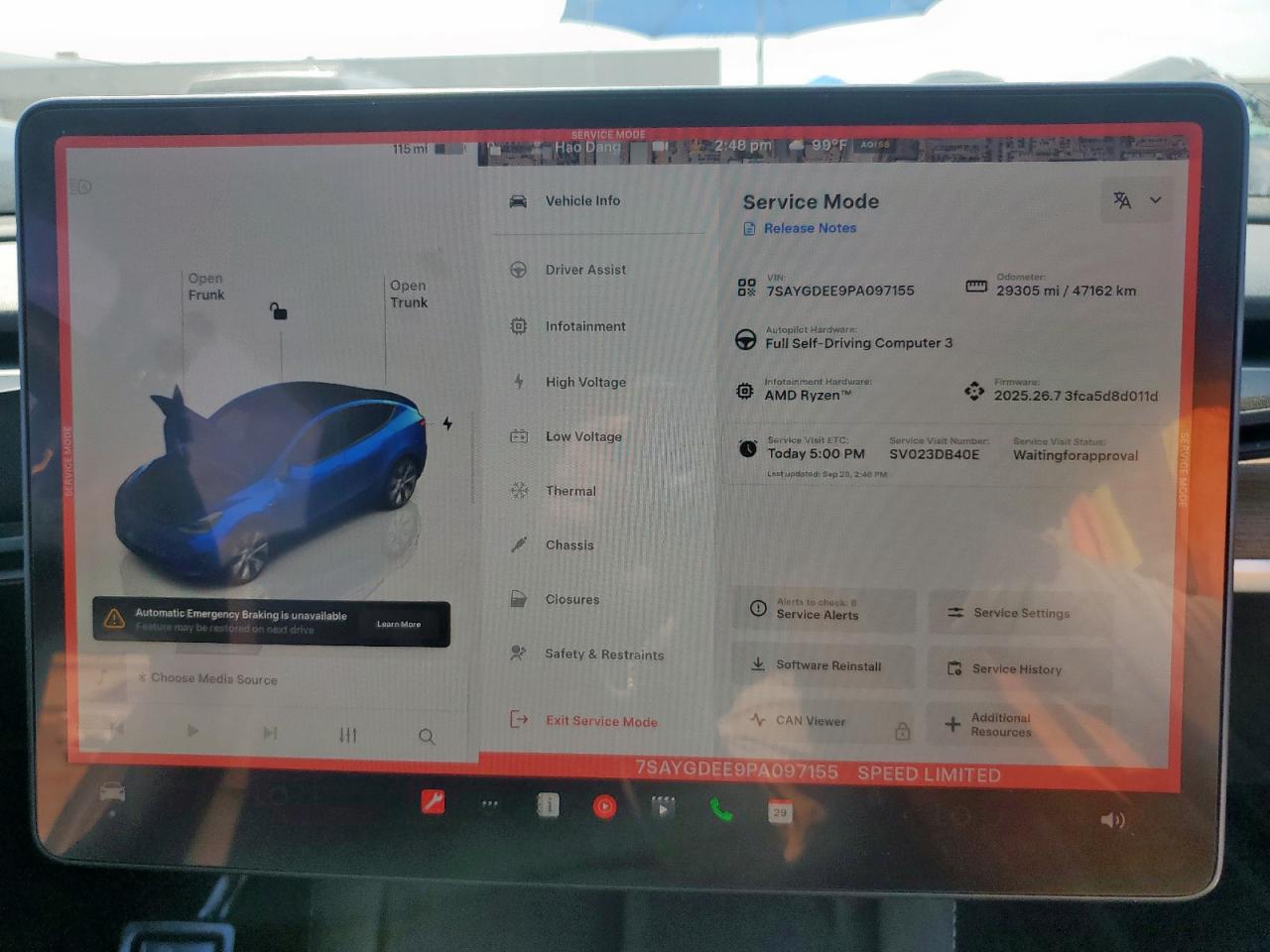 2023 Tesla Model Y VIN: 7SAYGDEE9PA097155 Lot: 84566845