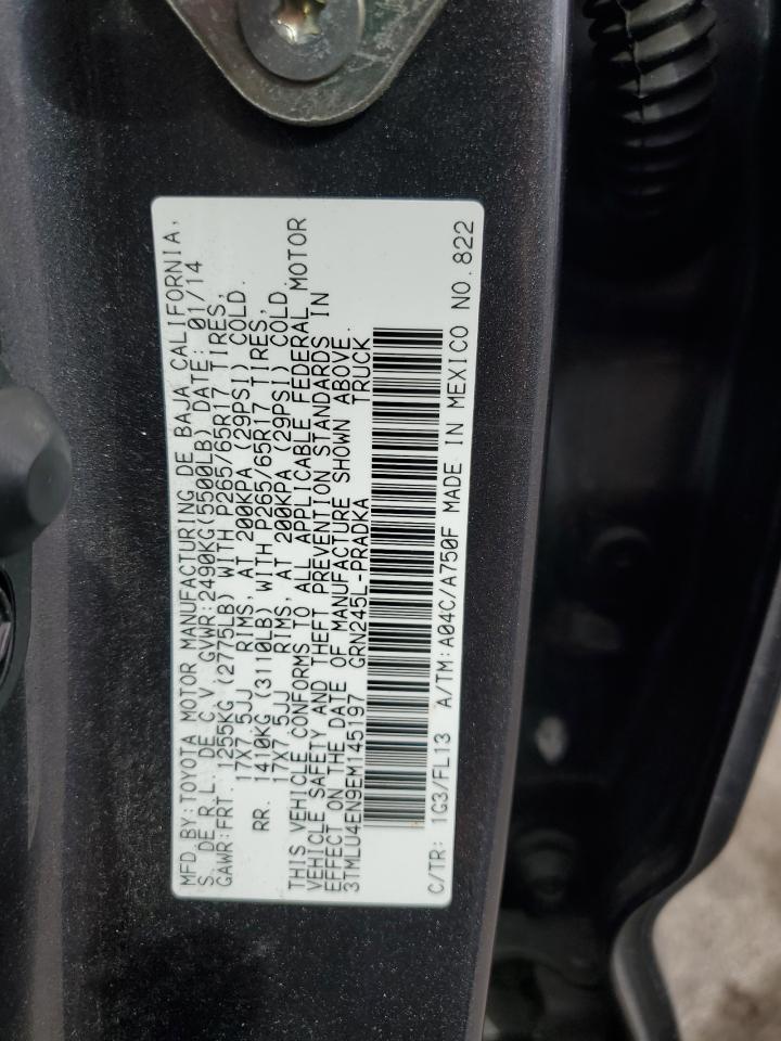 2014 Toyota Tacoma Double Cab VIN: 3TMLU4EN9EM145197 Lot: 84786935