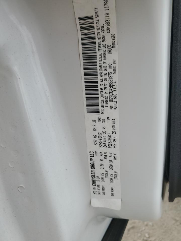 2011 Dodge Dakota Slt VIN: 1D7RE3GK5BS521875 Lot: 71747625