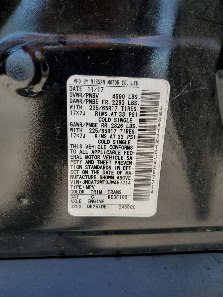 2018 Nissan Rogue S VIN: JN8AT2MT0JW457714 Lot: 81393735