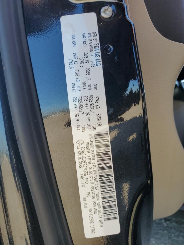 2015 Chrysler Town & Country Touring L VIN: 2C4RC1CG9FR674756 Lot: 81879395