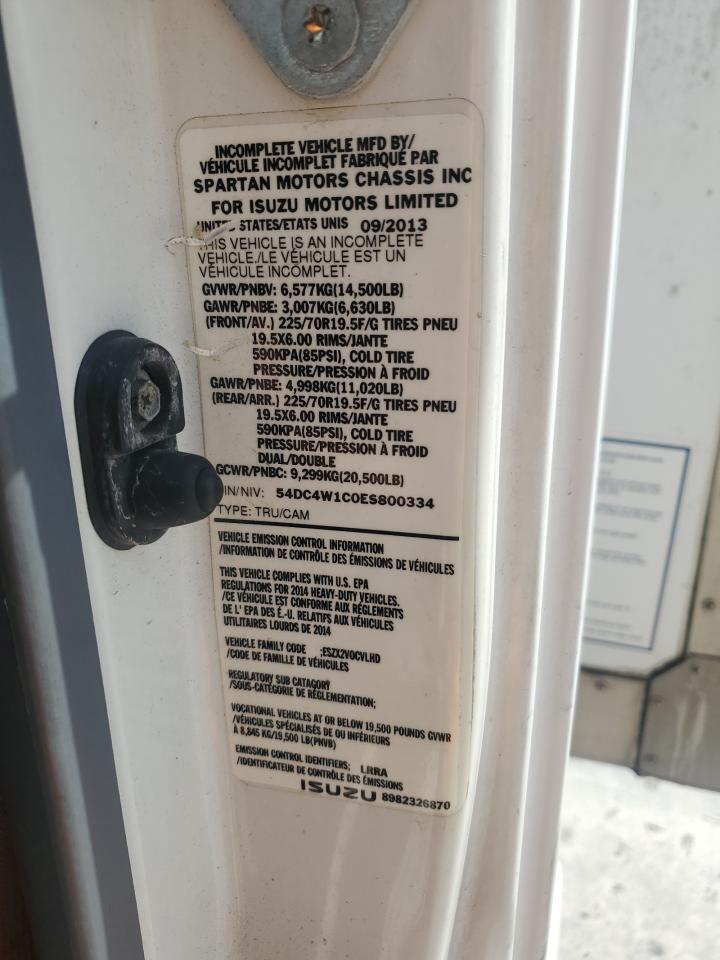 2014 Isuzu Npr Hd - Refrigerated Box Truck VIN: 54DC4W1C0ES800334 Lot: 81522135