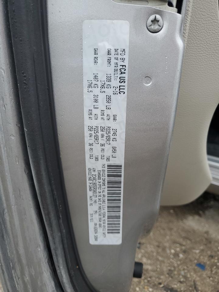 2016 Chrysler Town & Country Touring VIN: 2C4RC1BG5GR303127 Lot: 81577635