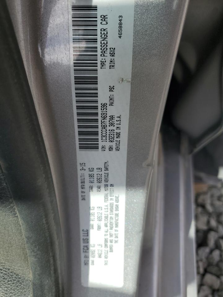 2015 Chrysler 200 Limited VIN: 1C3CCCAB7FN691596 Lot: 70909005