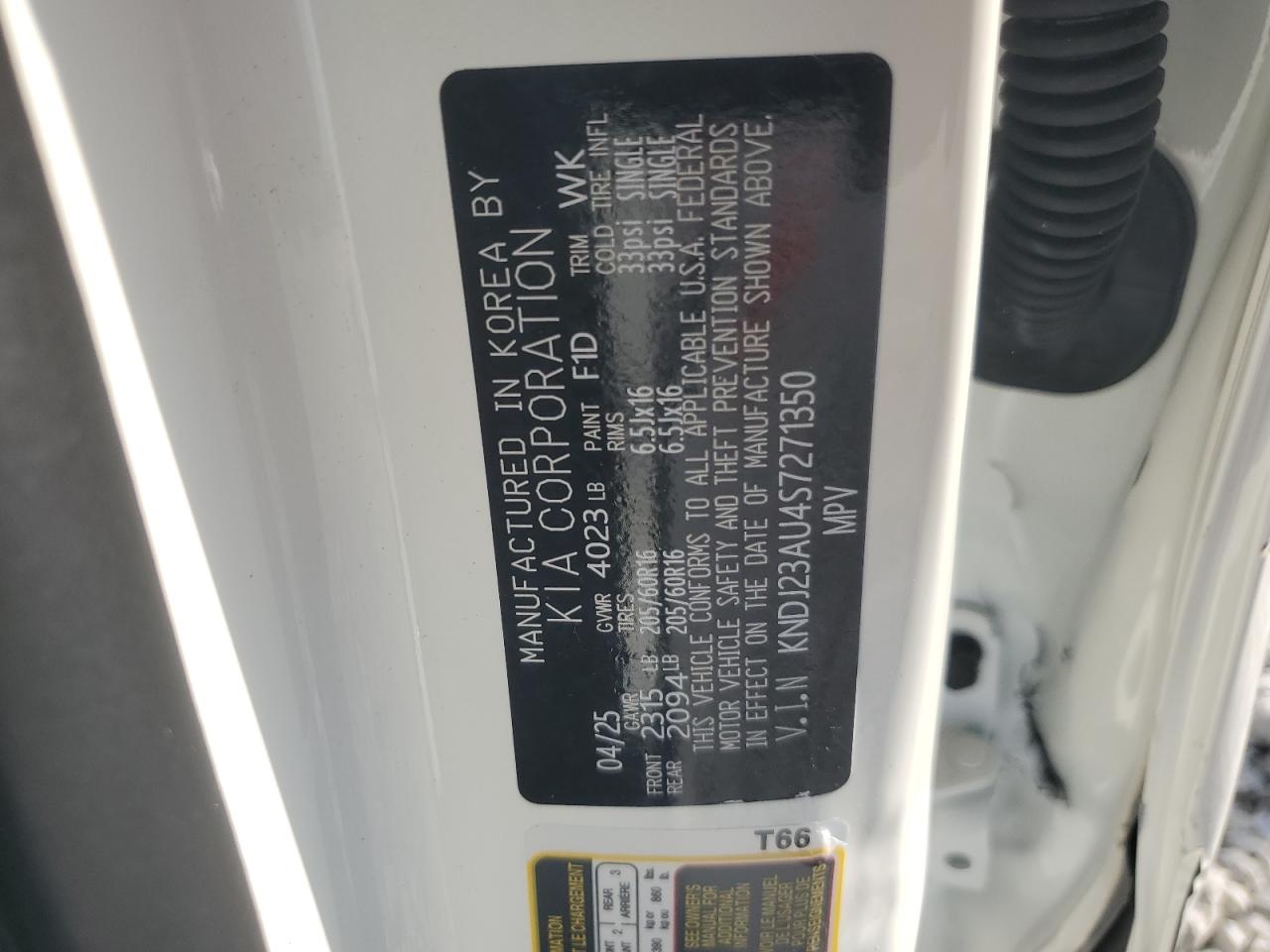 2025 Kia Soul Lx VIN: KNDJ23AU4S7271350 Lot: 80324735