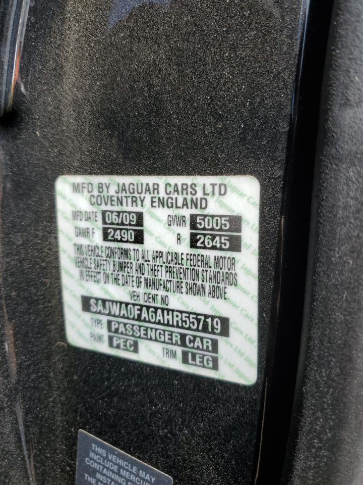 2010 Jaguar Xf Luxury VIN: SAJWA0FA6AHR55719 Lot: 71466425