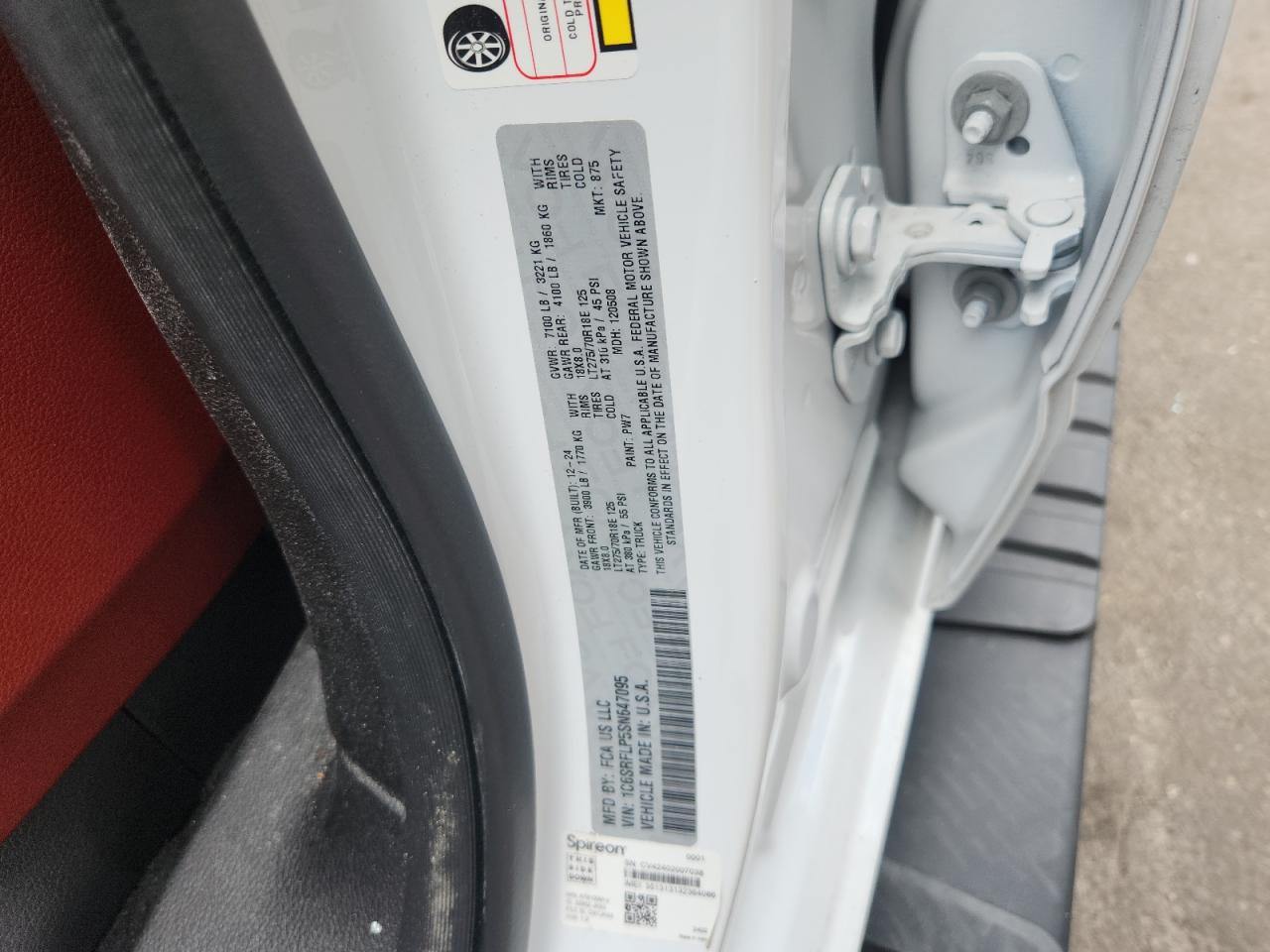 2025 Ram 1500 Rebel VIN: 1C6SRFLP5SN647095 Lot: 81393995