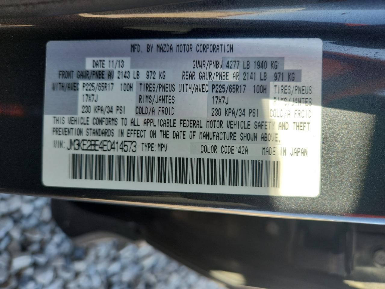 2014 Mazda Cx-5 Sport VIN: JM3KE2BE4E0414573 Lot: 80656255