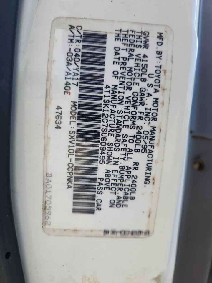 1995 Toyota Camry Le VIN: 4T1SK12C7SU609495 Lot: 81212095