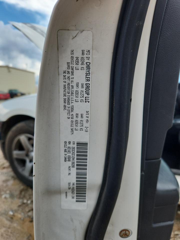 2010 Dodge Charger Sxt VIN: 2B3CA3CV2AH198288 Lot: 84467895
