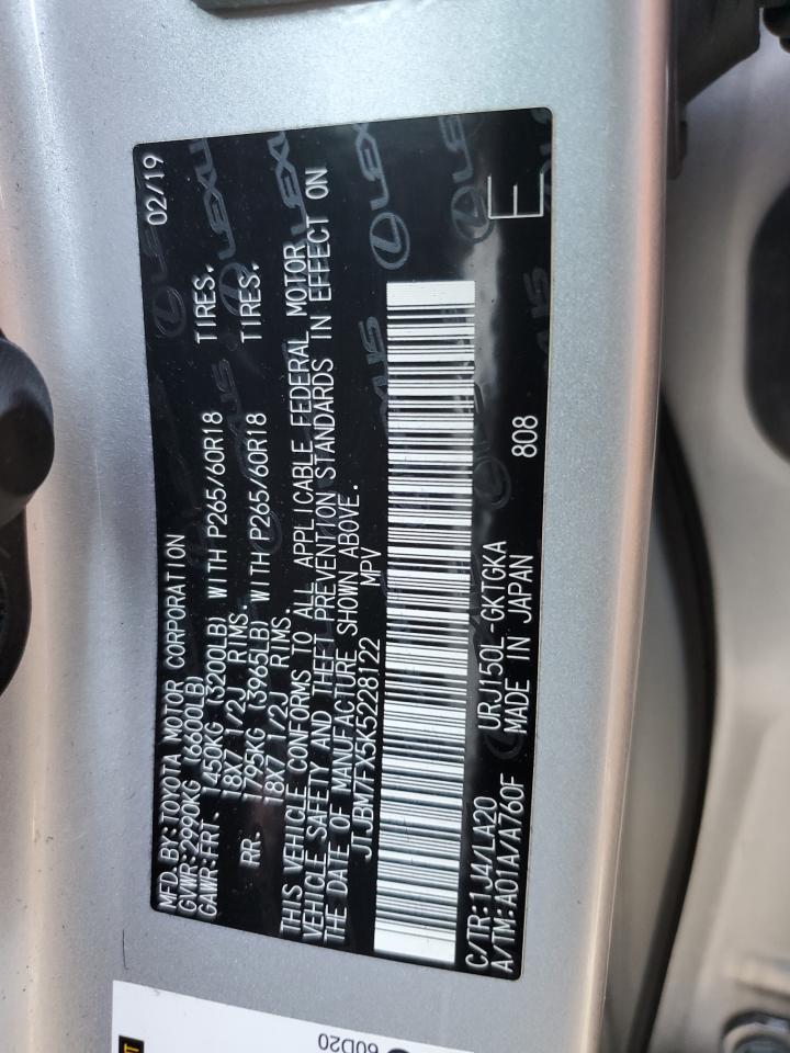 2019 Lexus Gx 460 VIN: JTJBM7FX5K5228122 Lot: 83749815
