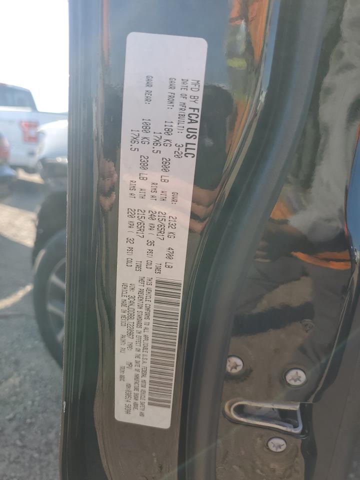 2020 Jeep Compass Trailhawk VIN: 3C4NJDDB8LT220967 Lot: 71672895