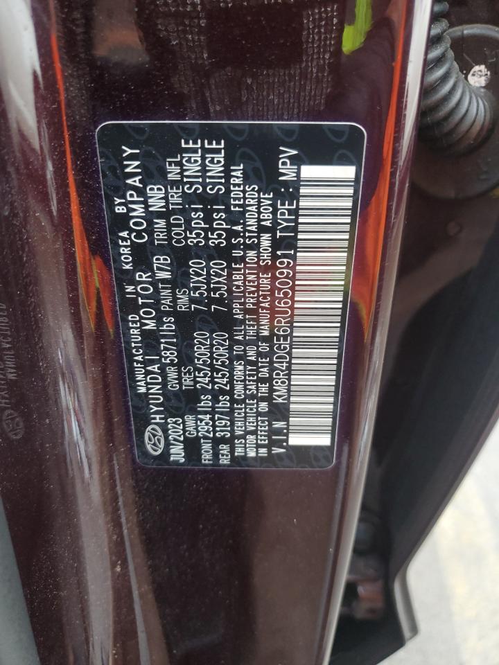 2024 Hyundai Palisade Sel Premium VIN: KM8R4DGE6RU650991 Lot: 81599045