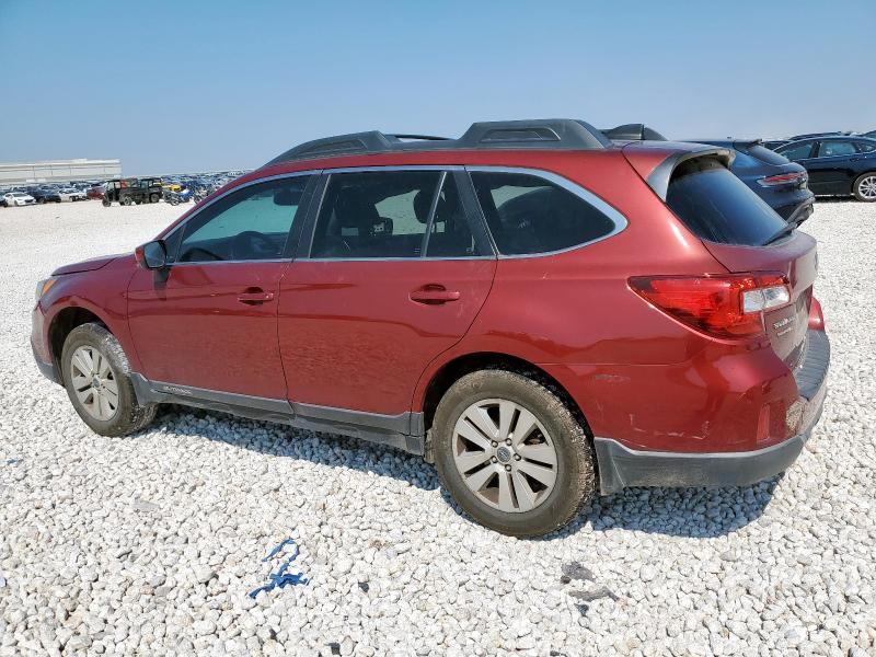  SUBARU OUTBACK 2017 Czerwony