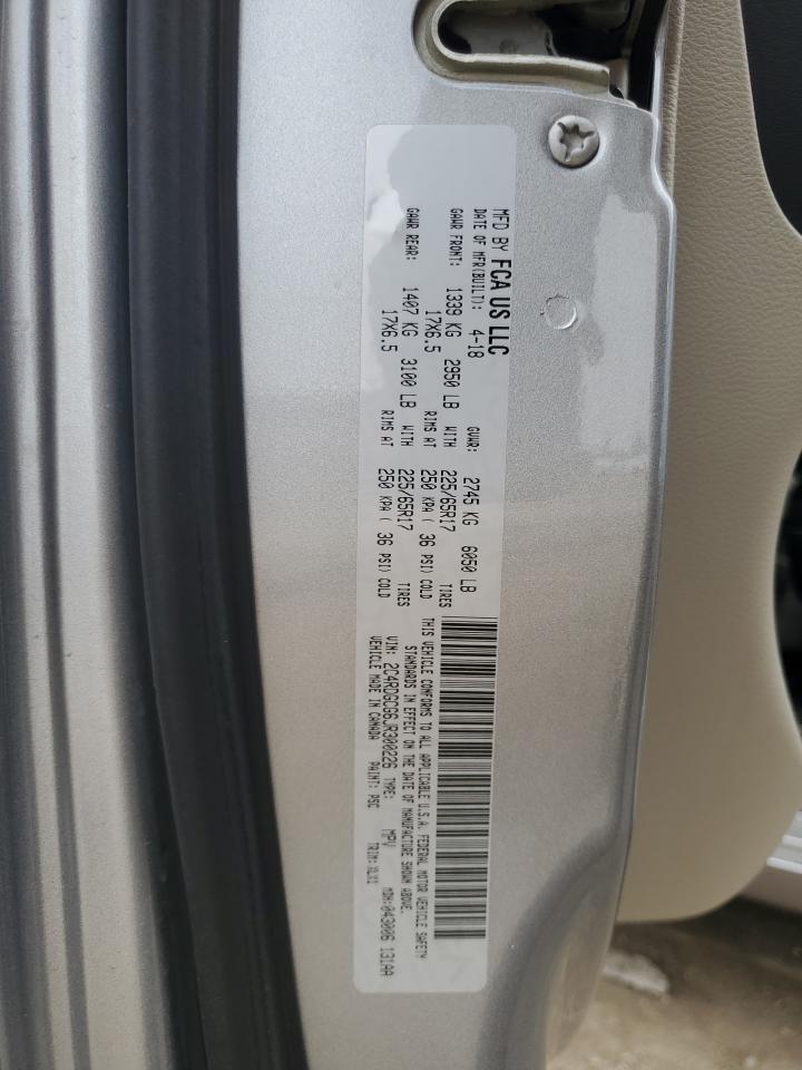 2018 Dodge Grand Caravan Sxt VIN: 2C4RDGCG6JR300226 Lot: 81768065