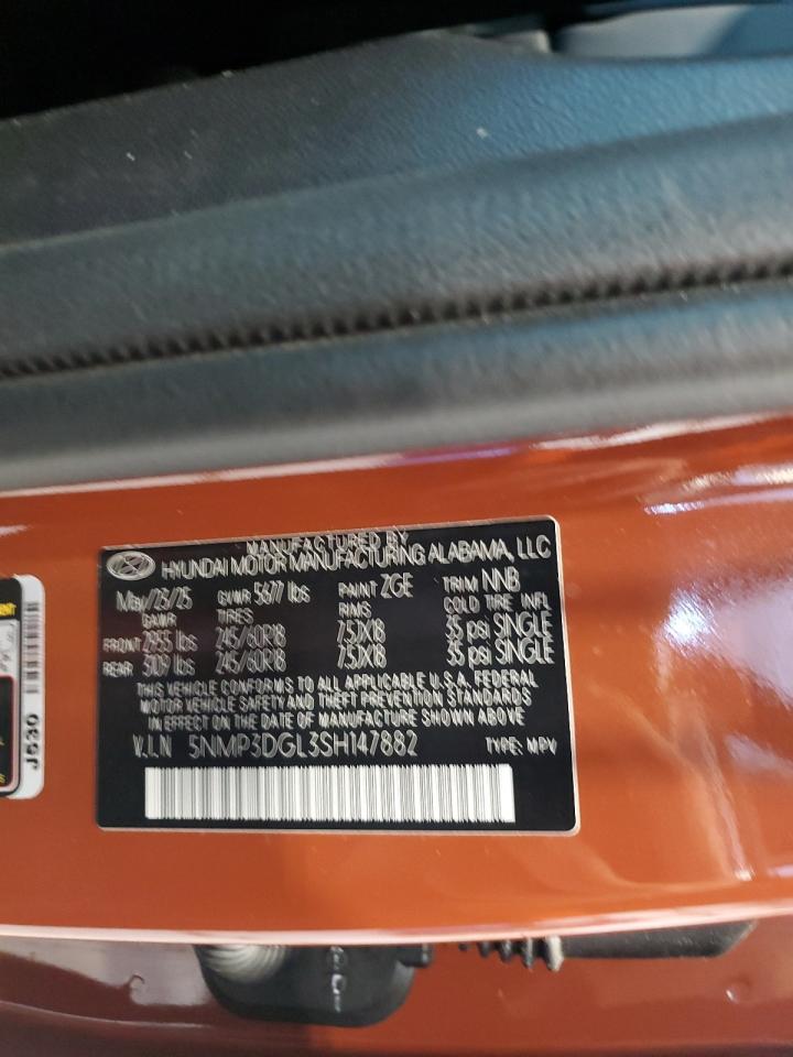 2025 Hyundai Santa Fe Xrt VIN: 5NMP3DGL3SH147882 Lot: 81774075