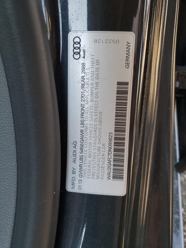 2013 Audi A7 Prestige VIN: WAU2GAFC7DN099823 Lot: 80222115