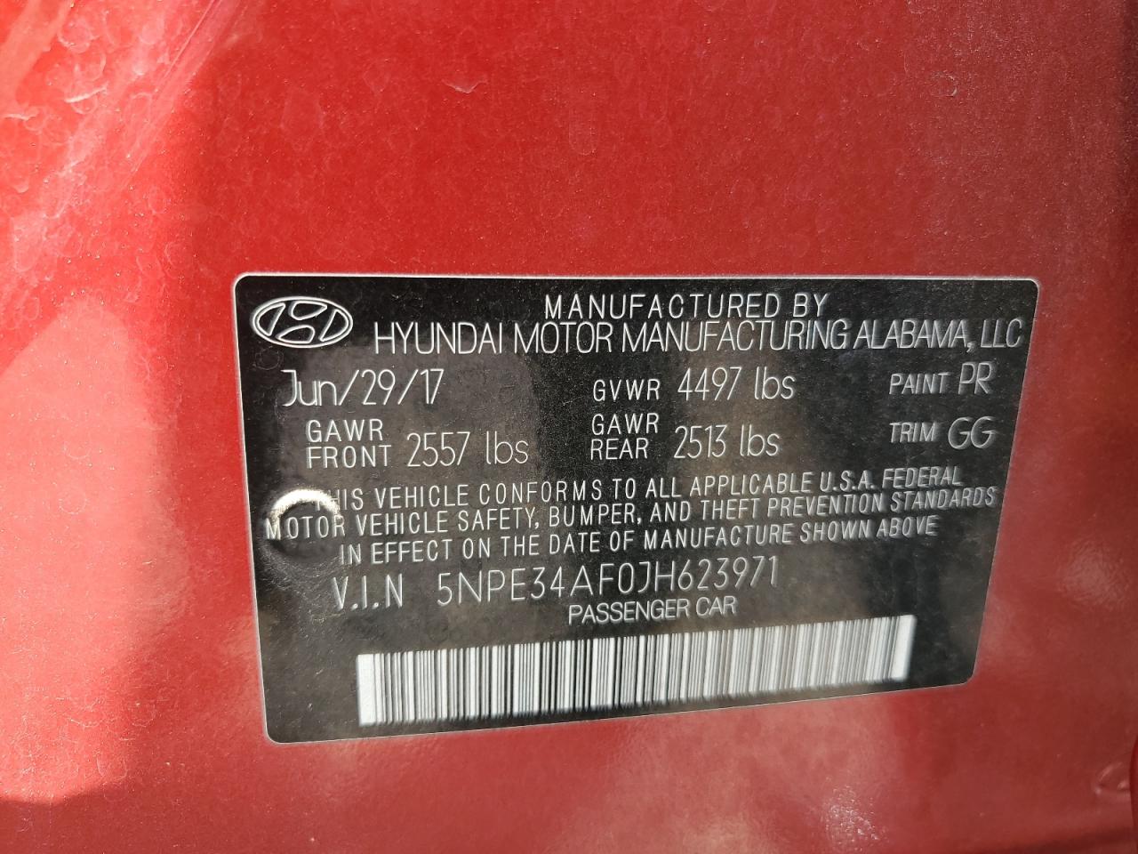 2018 Hyundai Sonata Sport VIN: 5NPE34AF0JH623971 Lot: 83992475