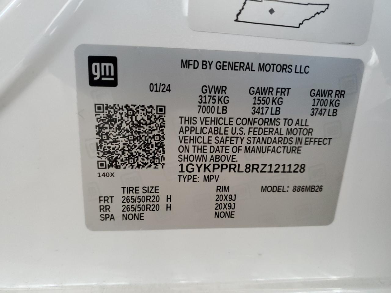 2024 Cadillac Lyriq Luxury VIN: 1GYKPPRL8RZ121128 Lot: 82098965