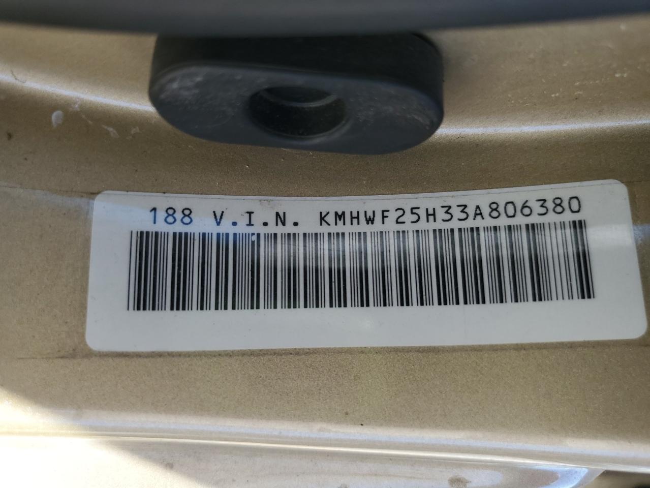 2003 Hyundai Sonata Gl VIN: KMHWF25H33A806380 Lot: 71670965