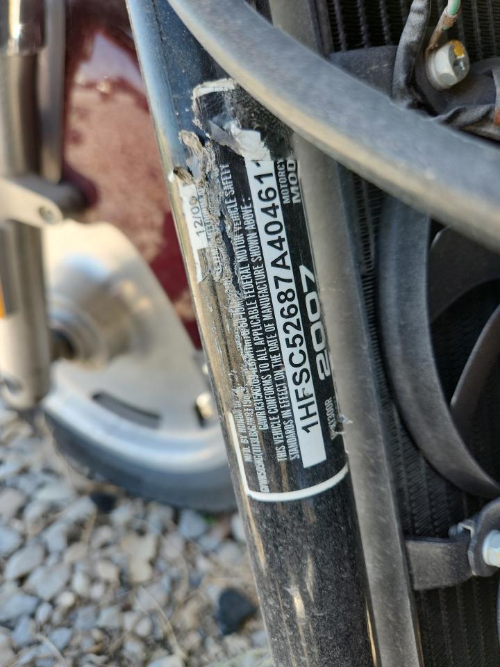 2007 Honda Vtx1300 R VIN: 1HFSC52687A404611 Lot: 80779935