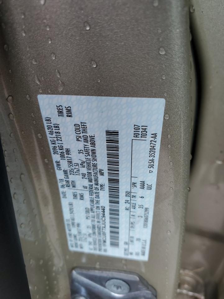 2018 Ford Escape S VIN: 1FMCU0F7XJUC94440 Lot: 83963675