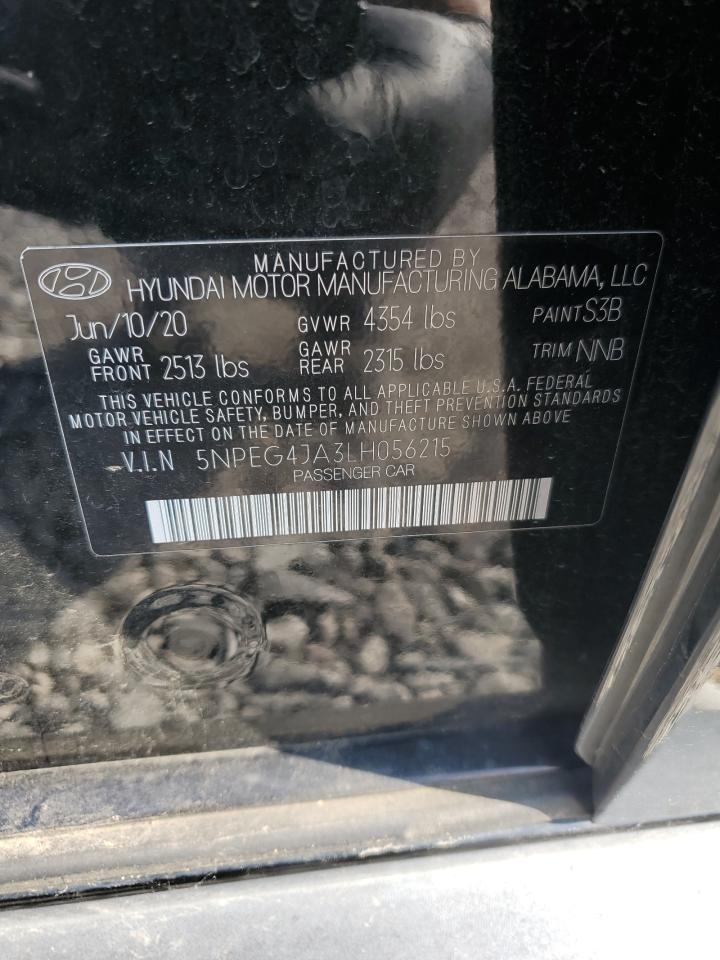 2020 Hyundai Sonata Se VIN: 5NPEG4JA3LH056215 Lot: 80195245