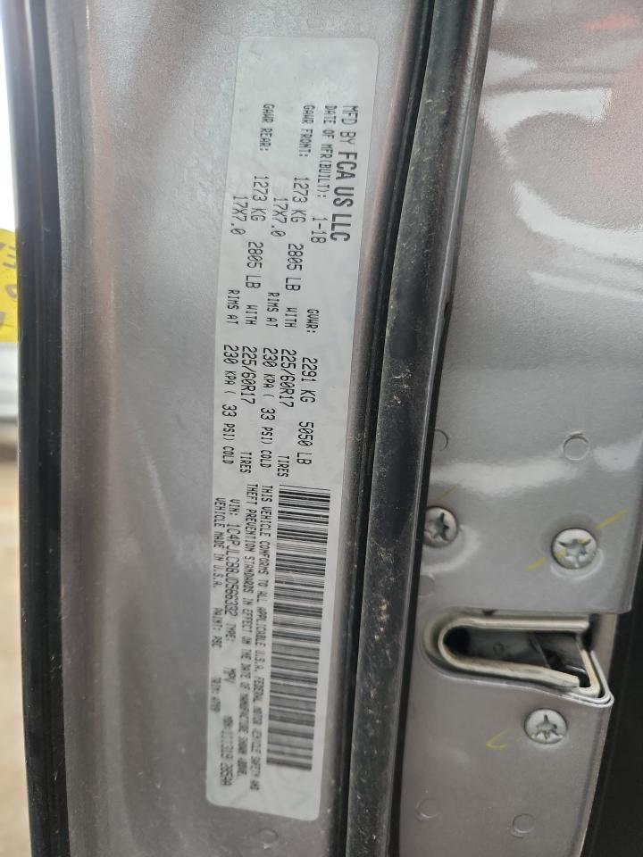 2018 Jeep Cherokee Latitude VIN: 1C4PJLCB8JD566332 Lot: 81308495