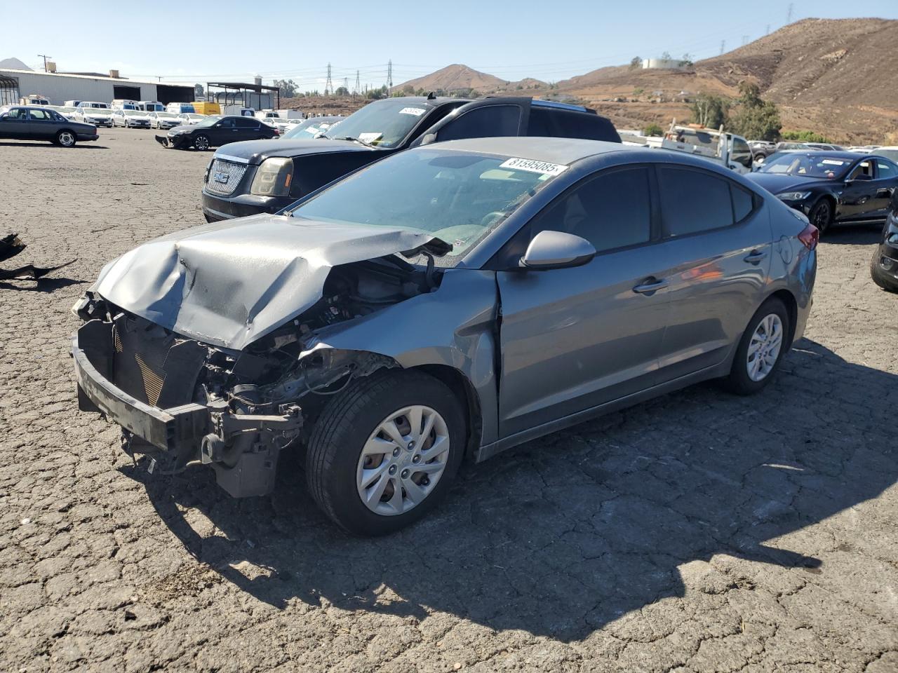 2017 Hyundai Elantra Se grey null gasoline KMHD74LF4HU084327 photo #1